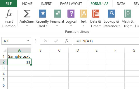 Word count in Microsoft Excel